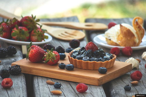 植物 蓝莓 食品 水果 草莓 奶油 美食摄影图片图片壁纸 美食摄影图片图片壁纸