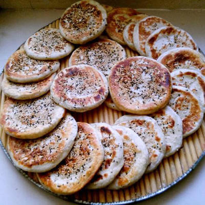 美味的葱油香酥饼