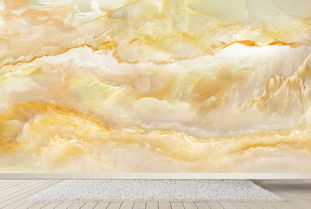 黄玉大理石陶瓷大板石纹精品山水背景墙效果图赏析